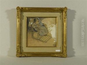 Kleines Madchen Mit Stuhl. by Geo, Georges Dupuis