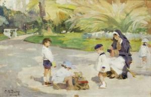 Au Parc by Paul Michel Dupuy