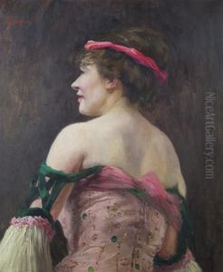 Portrait Of A Lady by Paul Michel Dupuy