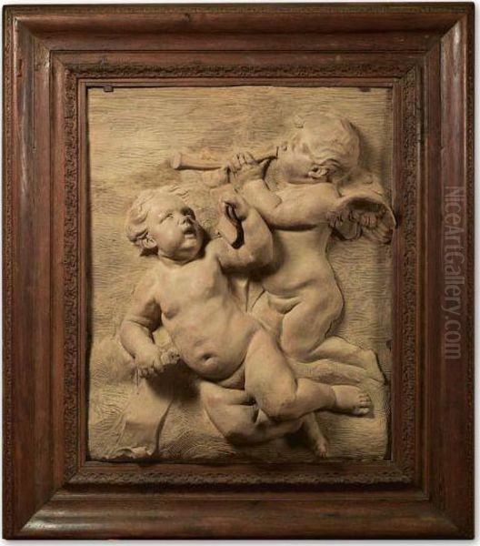 Two Angels Playing Music - view 1