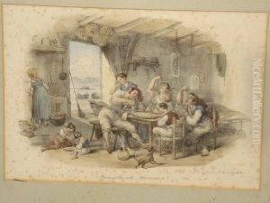 Scenes Of Neapolitan Life by Gaetano Dura