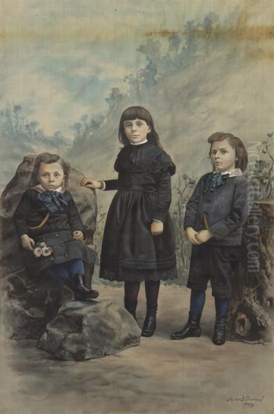 Portrait Of Three Children - view 1
