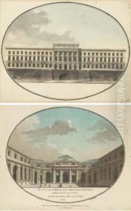 L'hotel Des Monnaies Du Cote De La Seine by Jean Nicolas Louis Durand