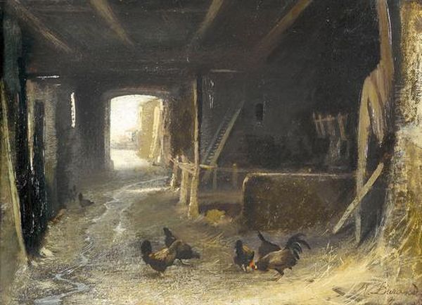 Stallinterieur Mit Huhnern. - view 1