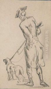 Chasseur Et Son Chien