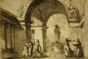 Ancelle Al Tempio by Fortunato Duranti