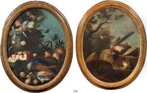 Natura Morta Con Pappagallo E Frutta E Natura Morta by Giorgio Duranti