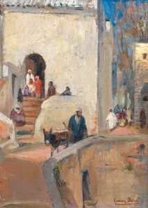 Quartier Arabe Anime by Gaston Jules L. Durel