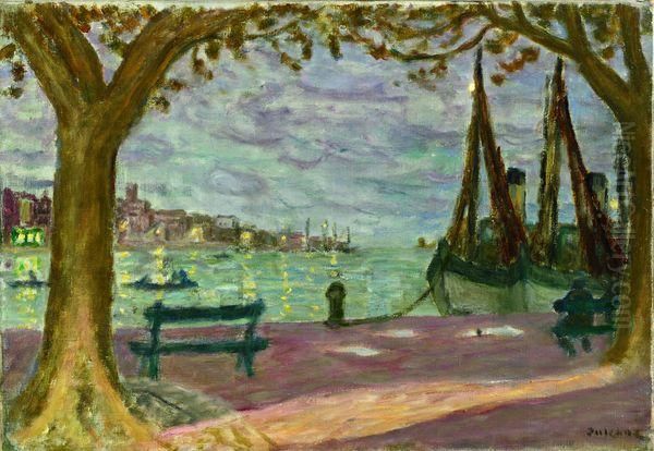 Le Port De Martigues La Nuit - view 1