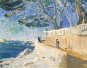 La Corniche De Marseille, Pres Du Petit Nice by Eugene Antoine Durenne