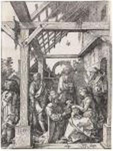 Die Anbetung Der Konige by Albrecht Durer