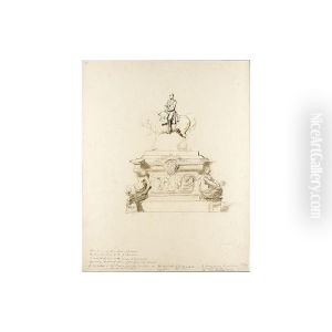Design For The Statue Of Prince Albert In The Gardens Of The Royal Horticultural Society, Kensington by Joseph Durham