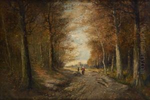 Fagoteurs Approchant Uneclairiere by Emile Durieux