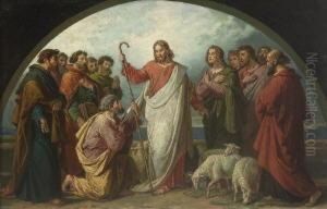 Die Bergpredigt / "pasce Oves
Meas" - Christus Ubertragt Dem Hl. Petrus Das Oberste
Hirtenamt. by Wilhelm I Durr