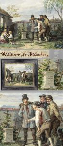 Humoristische Genreszene by Wilhelm I Durr
