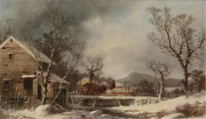 Winter: The Old Mill by George Henry Durrie