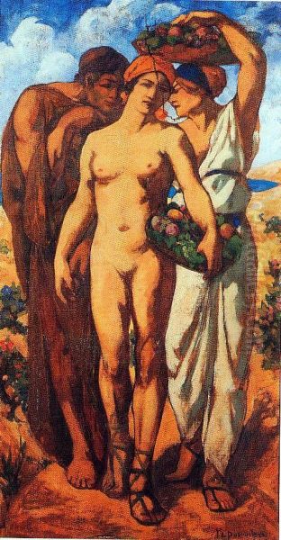 Jeune Femme Aux Corbeilles Defruits - view 1