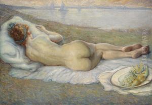 "nude At The Neusiedlersee" by Eduard Adrian Dussek