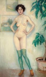 Im Atelier by Eduard Adrian Dussek