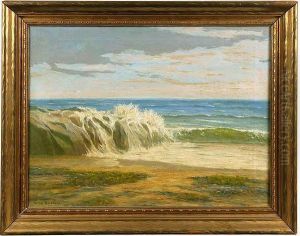 Coastal Scene With Beach And Surf Coastal Scene With Beach And Surf