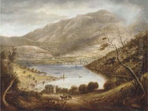 A View Of Mt. Wellington And Hobart Town Looking Across The Derwentfrom Kangaroo Bay