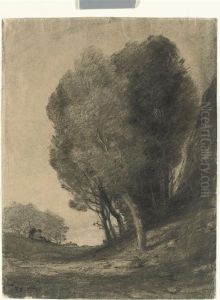 Figures Resting In A Landscape