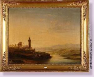 Peche Au Bord Du Lac by J. Dutry