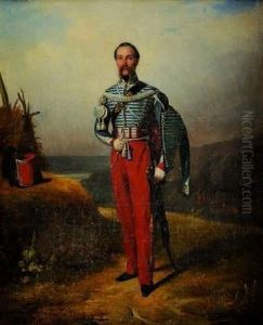 Hussard En Pied by Jules-Alexandre Duval-Lecamus
