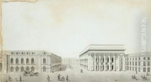 Place Du Theatre De Dijon
Plume Et Encre Grise, Lavis Gris - view 1