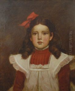 Portrait Of Mary Mallon, As A Child by Frank Duveneck