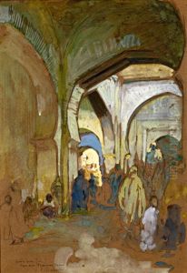 Promeneurs Sous Les Arcades