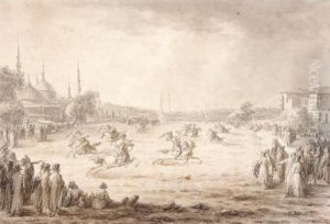 The Hippodrome, Constantinople by Ignaz Duvivier
