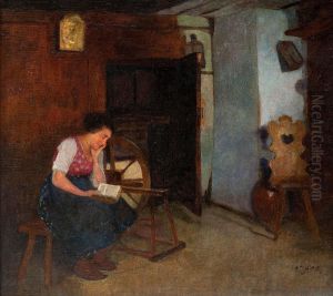 A Woman Reading by Carl Duxa
