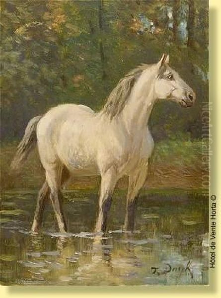 Cheval Blanc Dans La Riviere - view 1