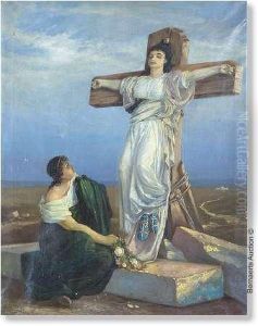 Crucifiedwoman by Francois Duyck