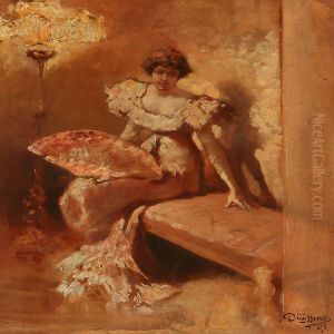 Noble Lady In A Party Dress by Friedrich Duyffcke