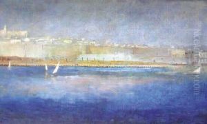 Le Port D'alger by Alberic Victor Duyver