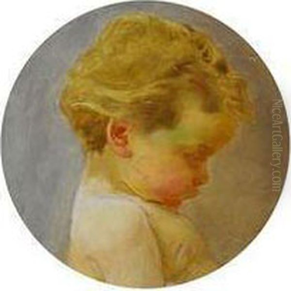 A Study Of A Child""""""""s Head - view 1
