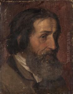 Head Of A Bearded Man by William Dyce