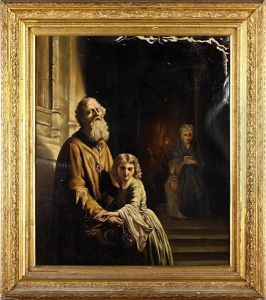 The Blind Beggar And His Daughter by Josephus Laurentius Dyckmans