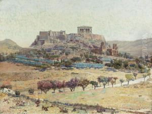 Acropolis From The Altar Of Zeus by Charles Gifford Dyer