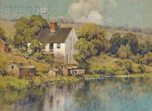 The White House On The Lake by Hezekiah Anthony Dyer