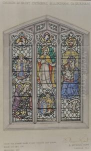 Design For A Stained Glasswindow by Marion Dyer