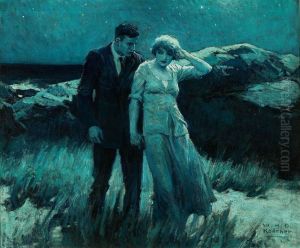 Moonlit Walk by William Henry Dethlef Koerner