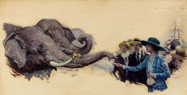 Feeding The Elephants - view 1