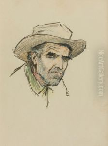 Gene Underwood Of Cooke City, Montana by William Henry Dethlef Koerner