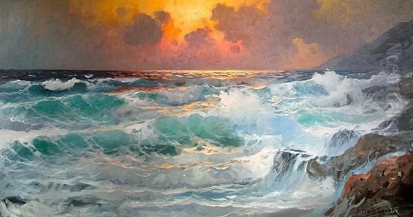 Sunset At Sea - view 1
