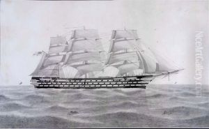 H. M. S. St. Vincent 1815 by A. Eades