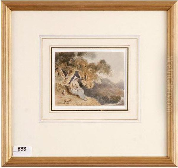 Woman Sitting Beneath A Tree - view 1