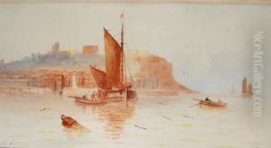 Possibly The Mouth Of Whitby Harbour by Joseph Eaman